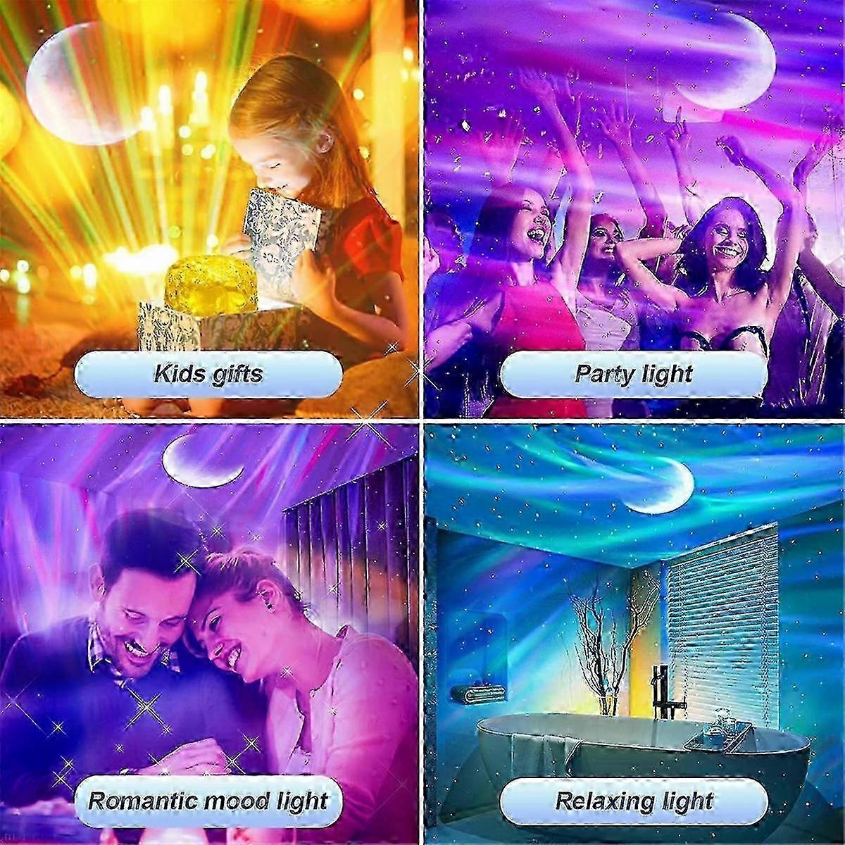 Projecting Light for Decor, Home, & Gift: Northern Light Projector with Remote Control Projector Lamp