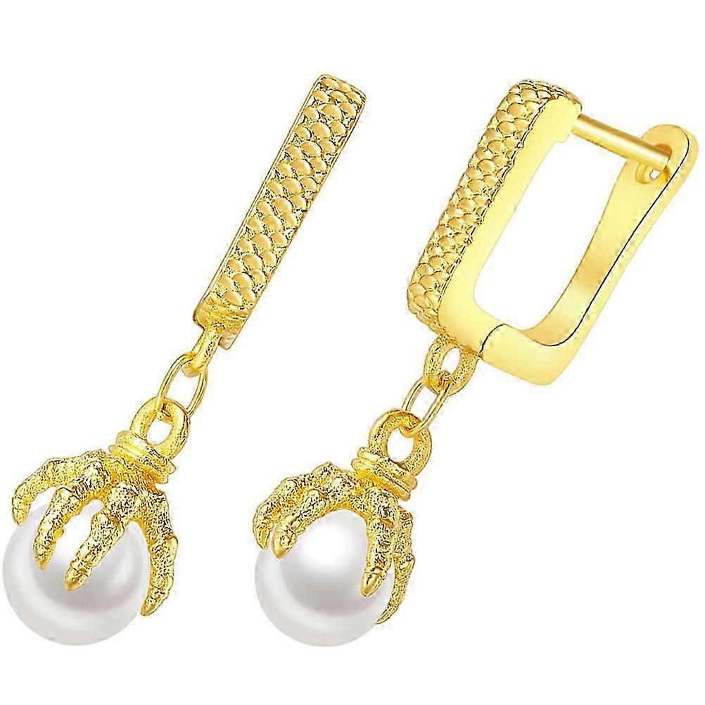 Dragon Claw Stud Earrings Hip Hop Minimalist for Men's