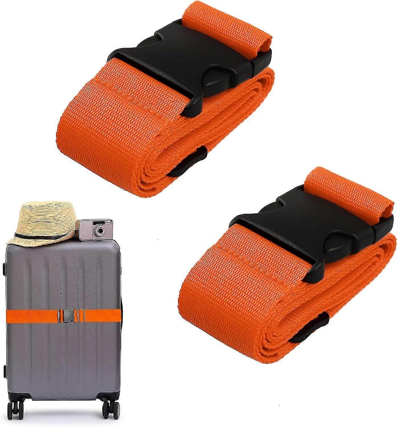 2 PCS Luggage Suitcase Straps Set,Travel Accessories Thickened Lu