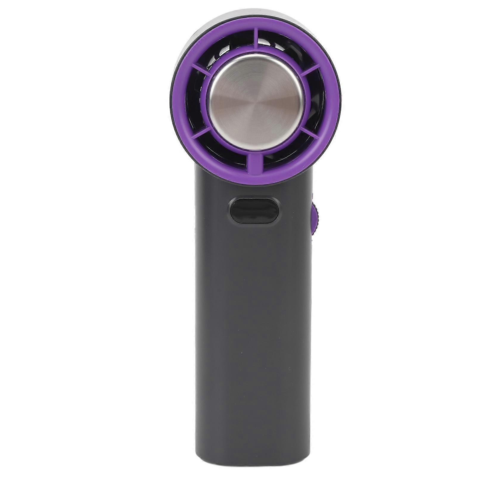 Handheld Cooling Fan High Speed USB Charging Portable Screen Display Mini Fan with Ice Compress for Travel Outdoor Gray 