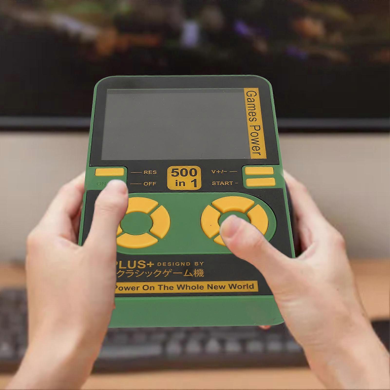 Handheld Video Game Console 2 in 1 Rechargeable Portable 2.4in TFT Color Game Console Power Bank 