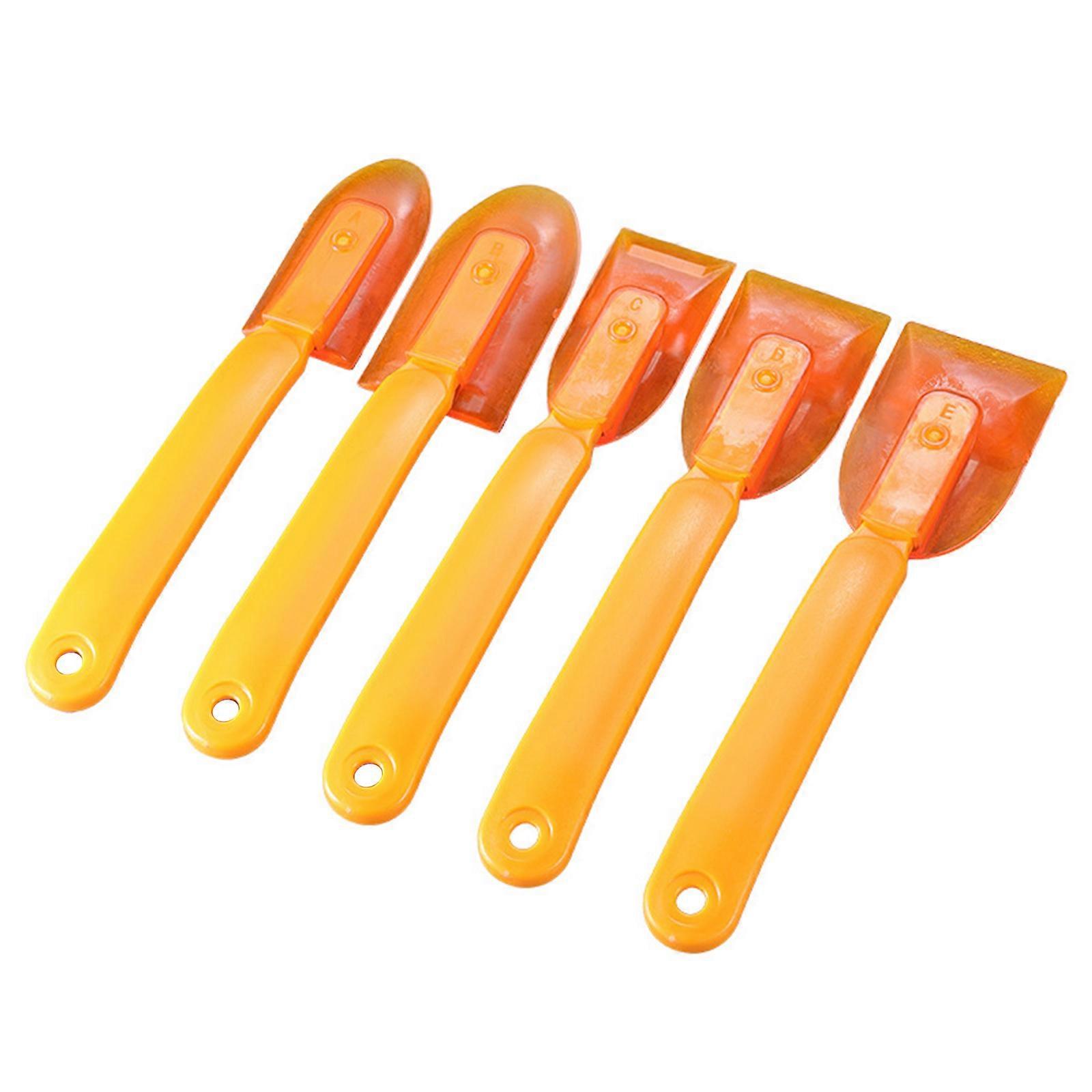 Multiple Surfaces Rubber Scraping Tool Ergonomic Grip ABS Construction Efficient Grout Removal For Stone Aluminum Multicolor