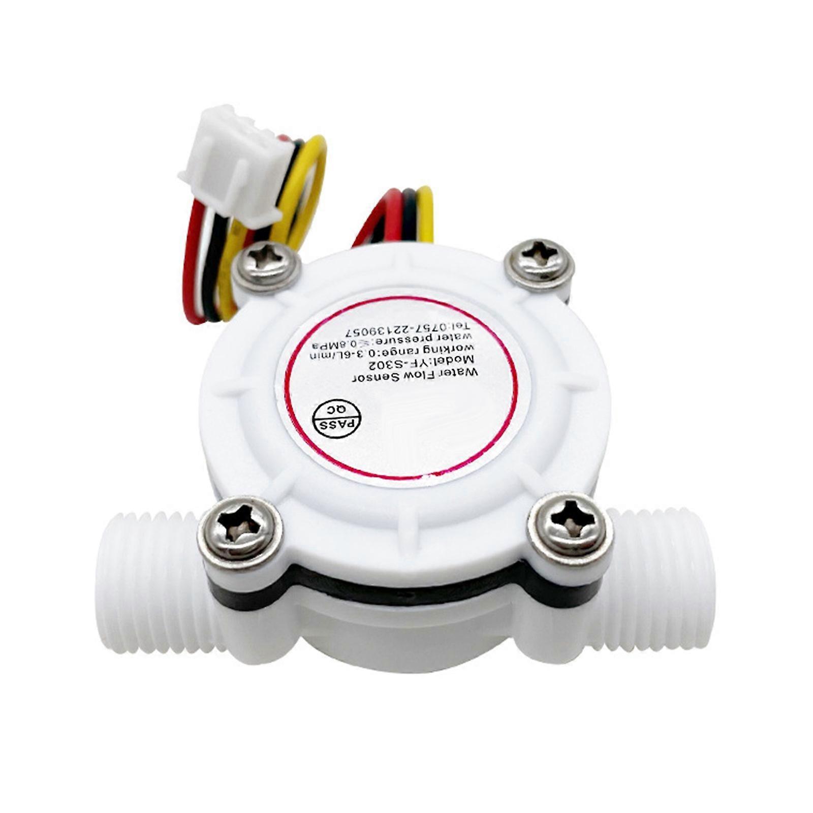 Multifunction Water Flowing Meter with G1/4 Inch Fitting  3.5-24V Efficient Water Flowing Test for Accurate Flows Detection Multicolor