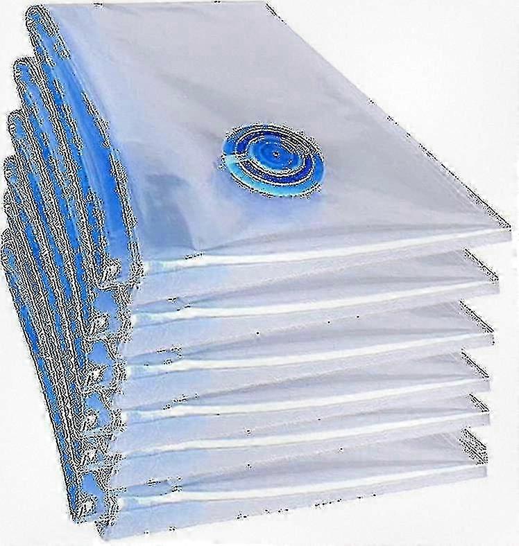 Extra Large 6 Pack Vacuum Storage Bags for Organizing Duvets, Clothes & More - Space Saving Solution