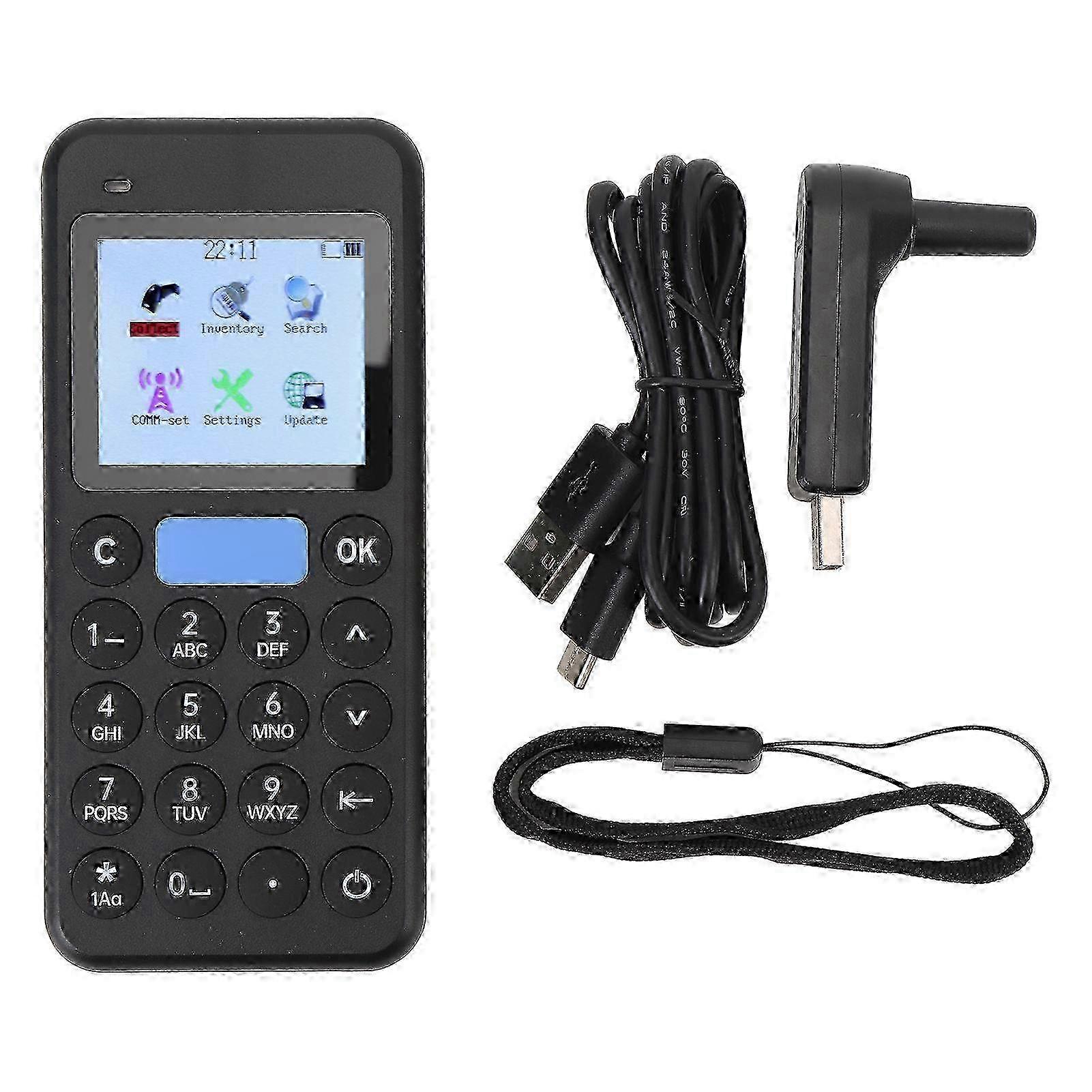 Portable Inventory Scanner 2.4 Inch Screen Handheld 1D 2D Wireless Barcode Scanner Data Collector