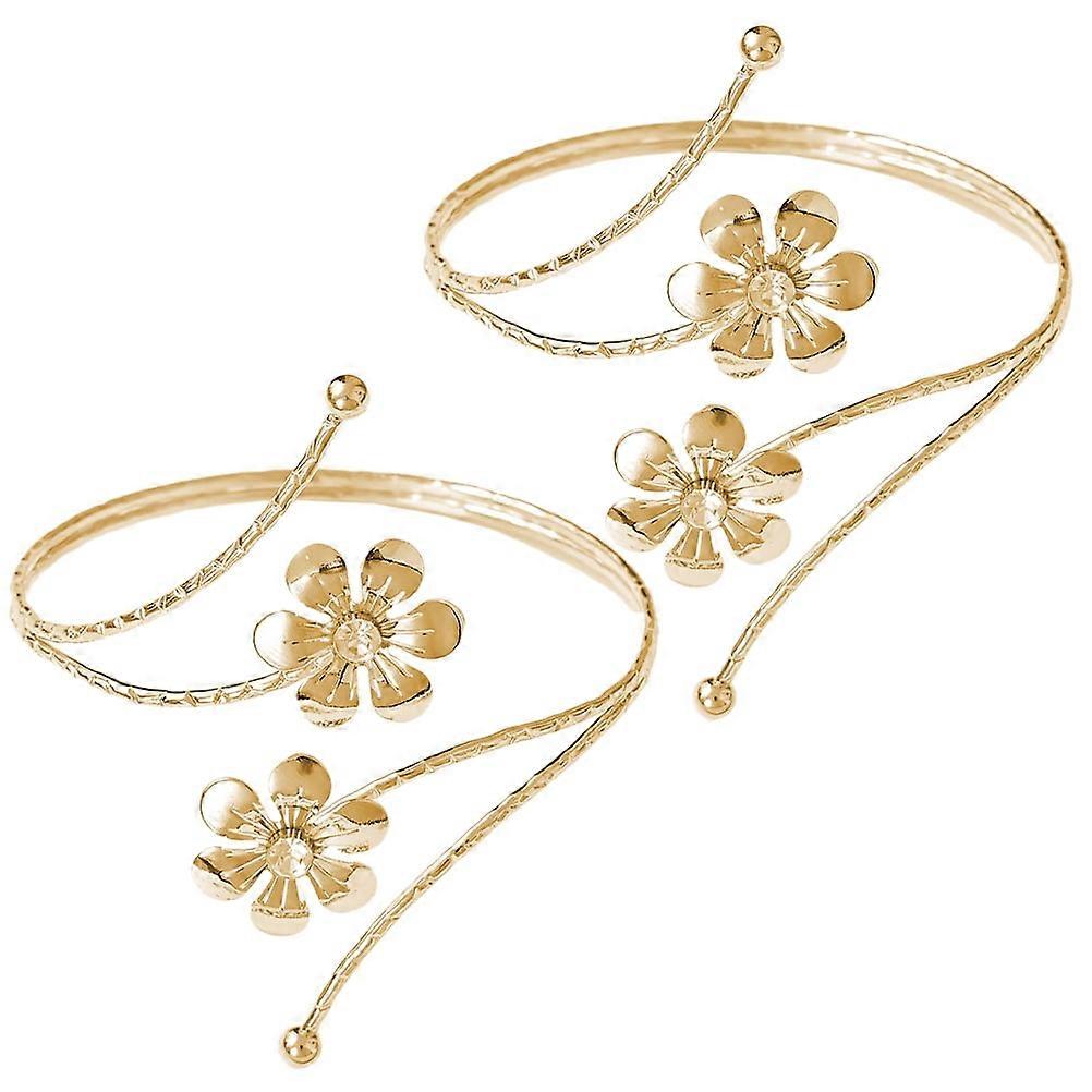 Eease Rustic Flower Curtain Tiebacks 2pcs Decorative Holdback