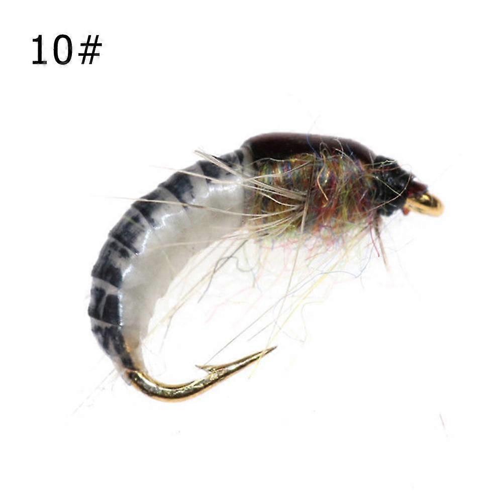 Realistic Nymph Scud Fly For Trout Fishing Artificial Insect Bait Lure Scud Worm