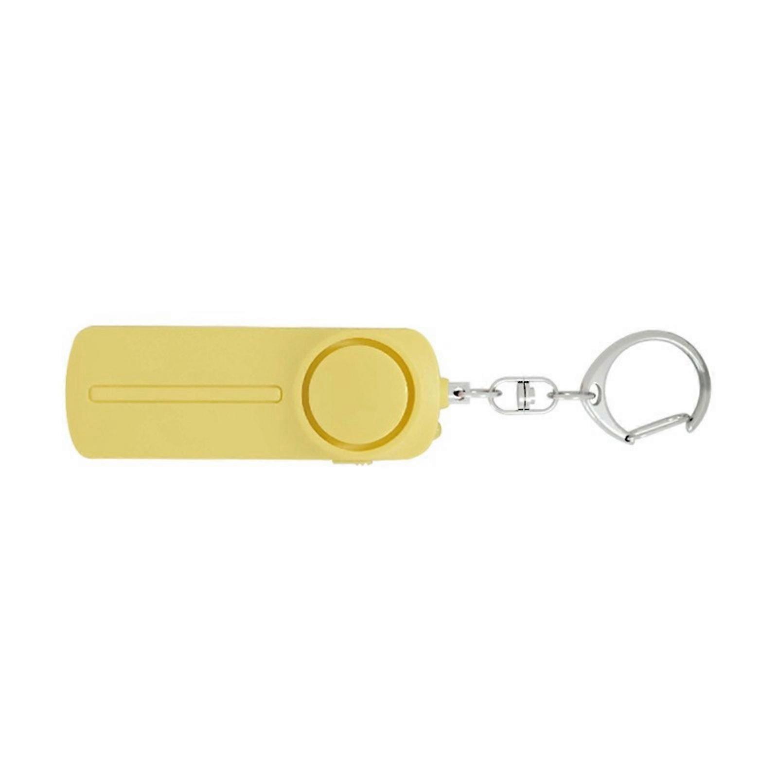 130dB Loud Safety Protections Alert Device Security Alarm Defense Emergency Keychain Safety Alarm  Yellow