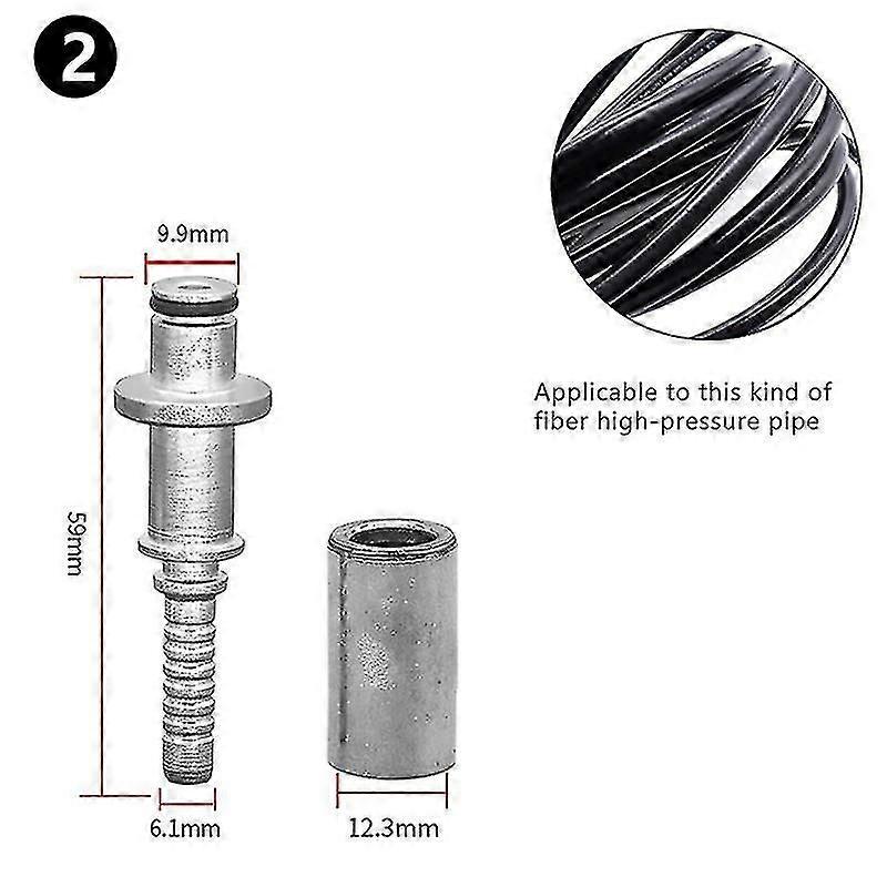 Hose Plug Fitting with Sleeve for Karcher K Pressure Washer Pipe Tip Connector