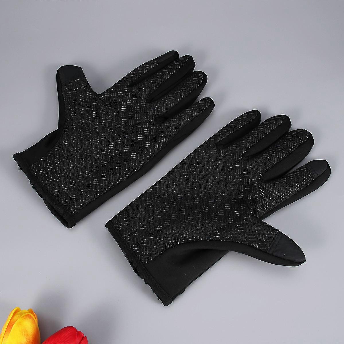 Touch Screen Wrist Gloves Winter Warm Fleece Lined Windproof Gloves