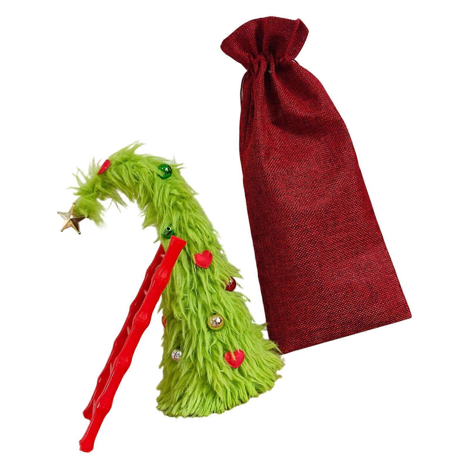 Reusable Flexible Miniature Christmas Tree Set Decoration For Tabletop Mantels Home Office Easy Assembly Ornament Multicolor