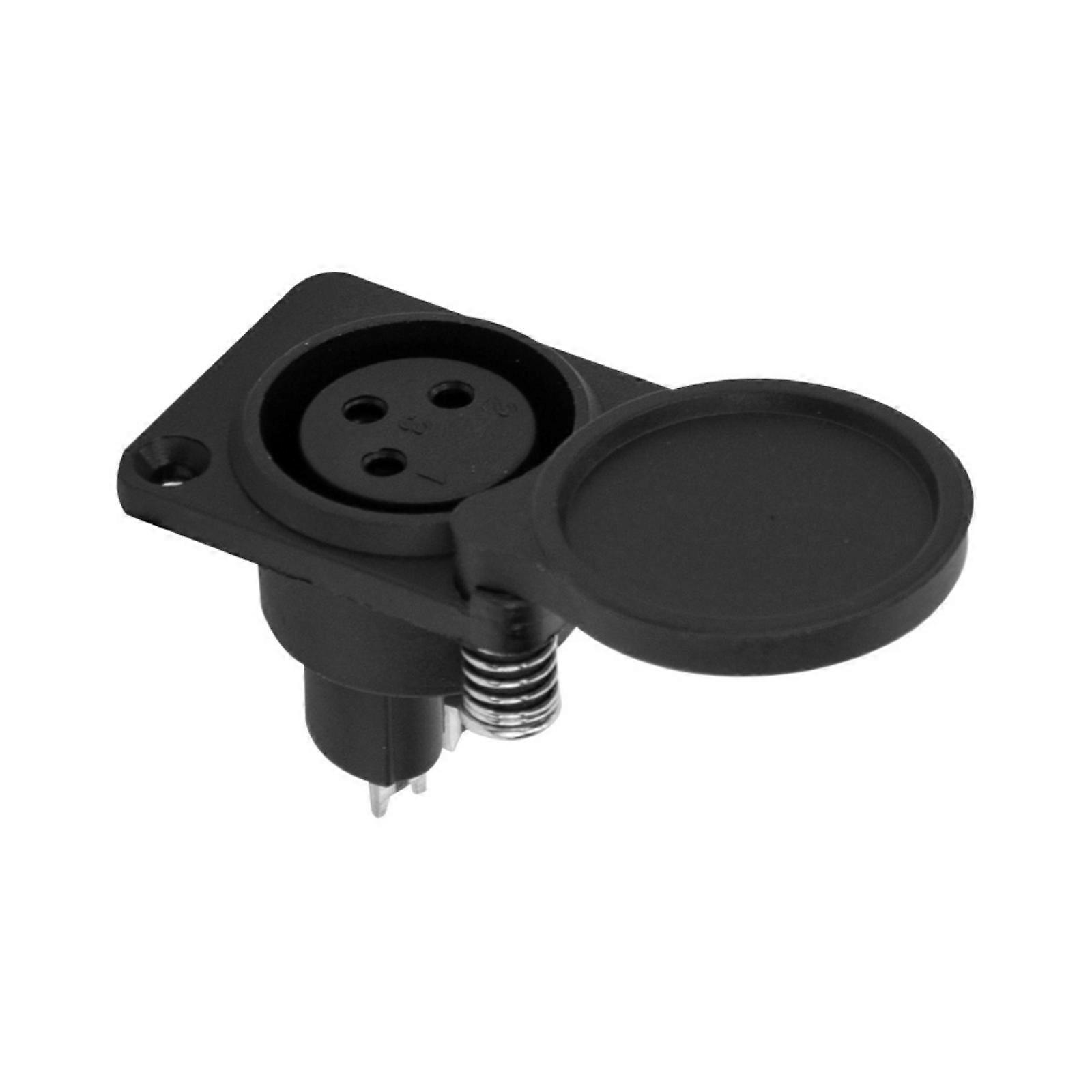 Electric Scooter Battery Charging Port Plug 3Pin Inline Connector Socket Battery Charging Port Connector Adapters Multicolor