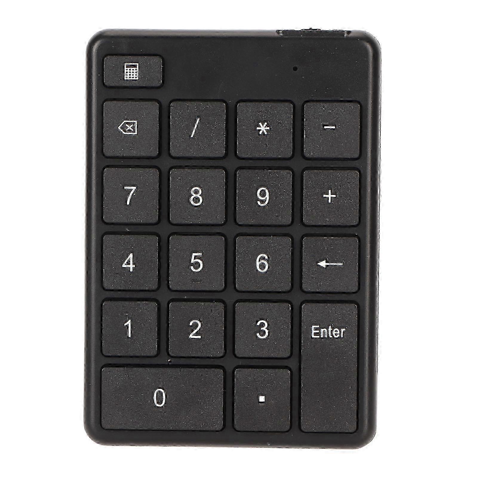 Bluetooth 5.1 Numeric Keypad 19 Keys Ergonomic Number Pads Battery Powered Financial Accounting Number Keyboard for Laptop
