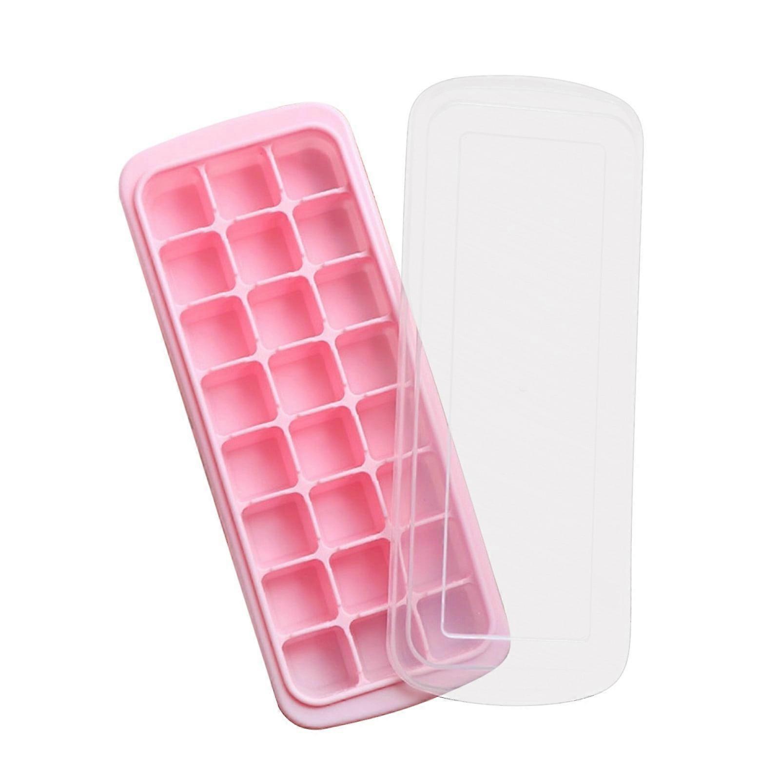 WRXMIJNHGSA Ice Grid 24 Cubes Silicone Ice Tray Silicone Ice Cubes Tray For Freezer Jelly Cubes Mold Tray