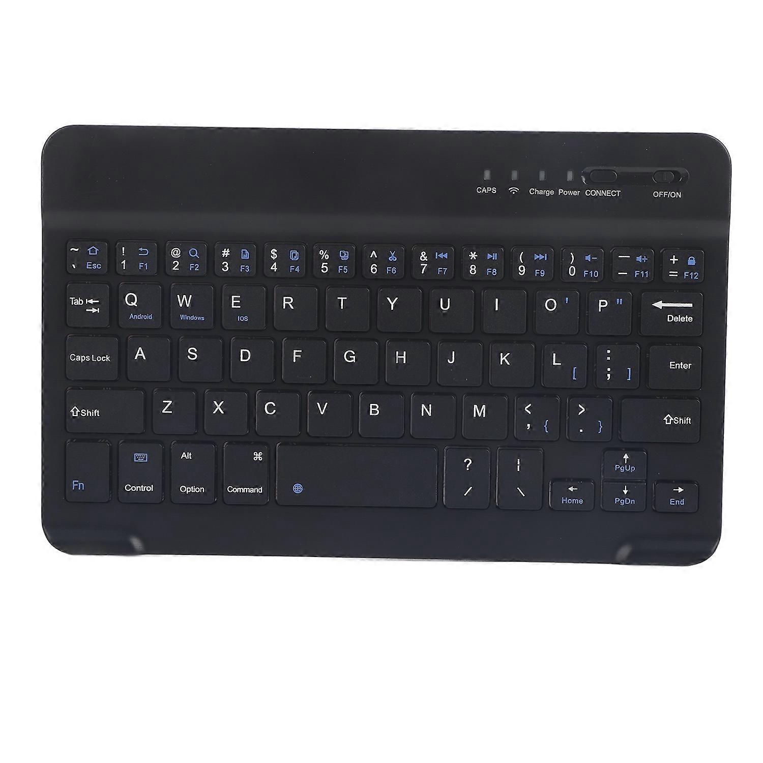 Slim Light Wireless Bluetooth Keyboard for Android IOS WIN Black