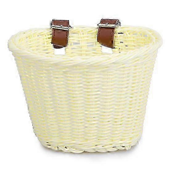 Hand Woven Large Capacity Bicycle Front Basket With Strong Load Bearing And Easy Installation