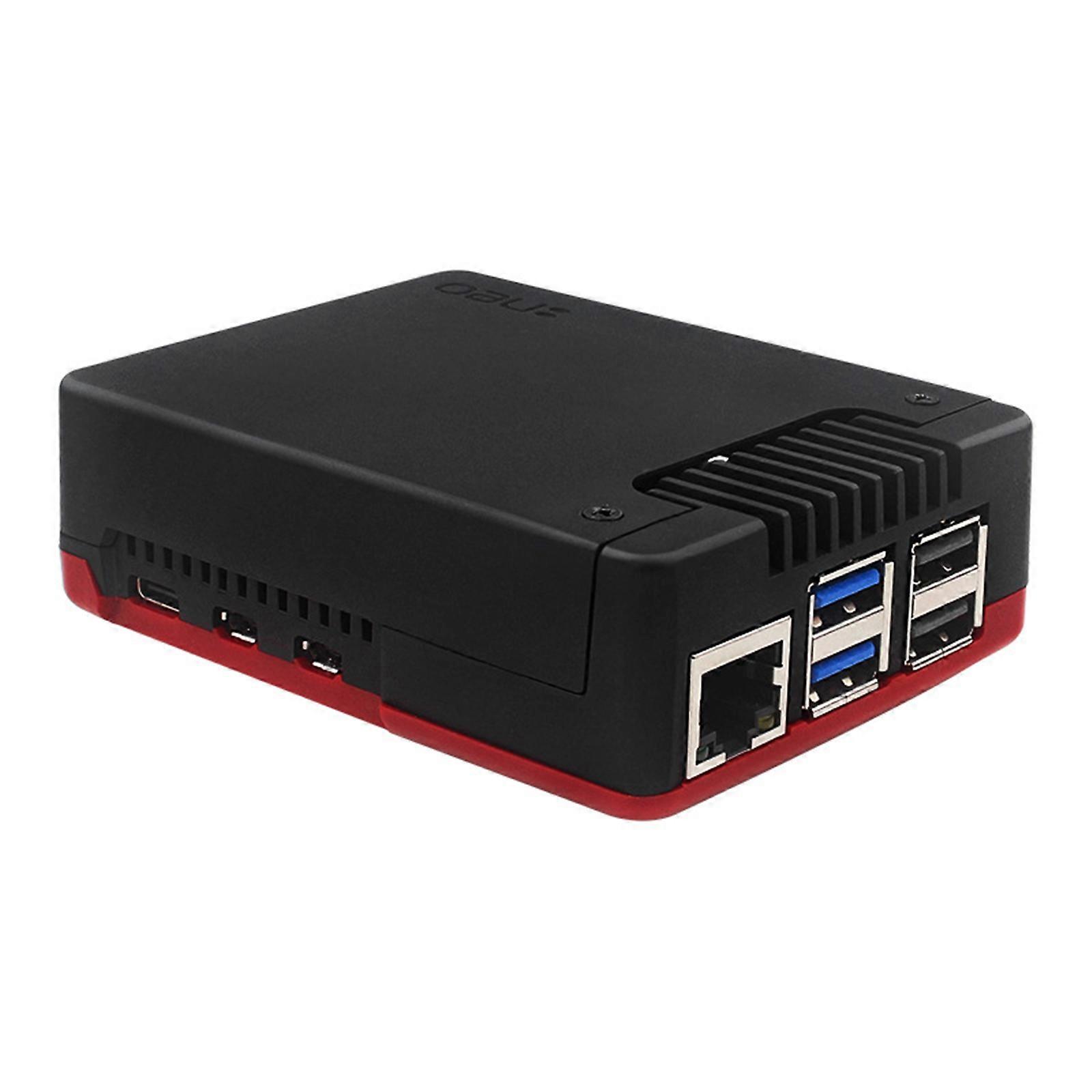 Stylish Argon Aluminum Alloy Case Optimal Heat Dissipation Protective Case for RPI5 Enclosure Box with PWM Fan Multicolor