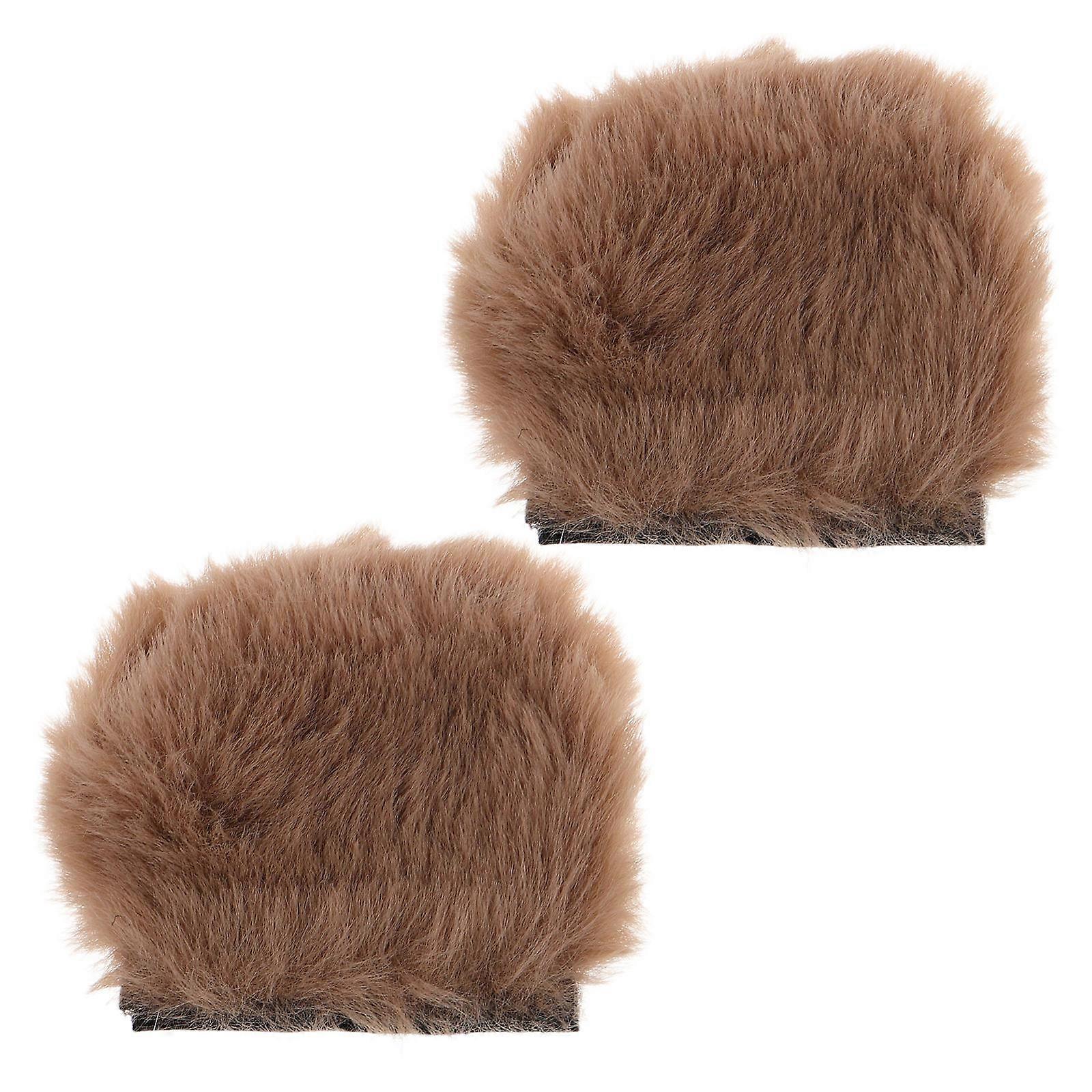 Detachable Bear Ear Decorations for Motorcycle 1Pair Plush Accessories