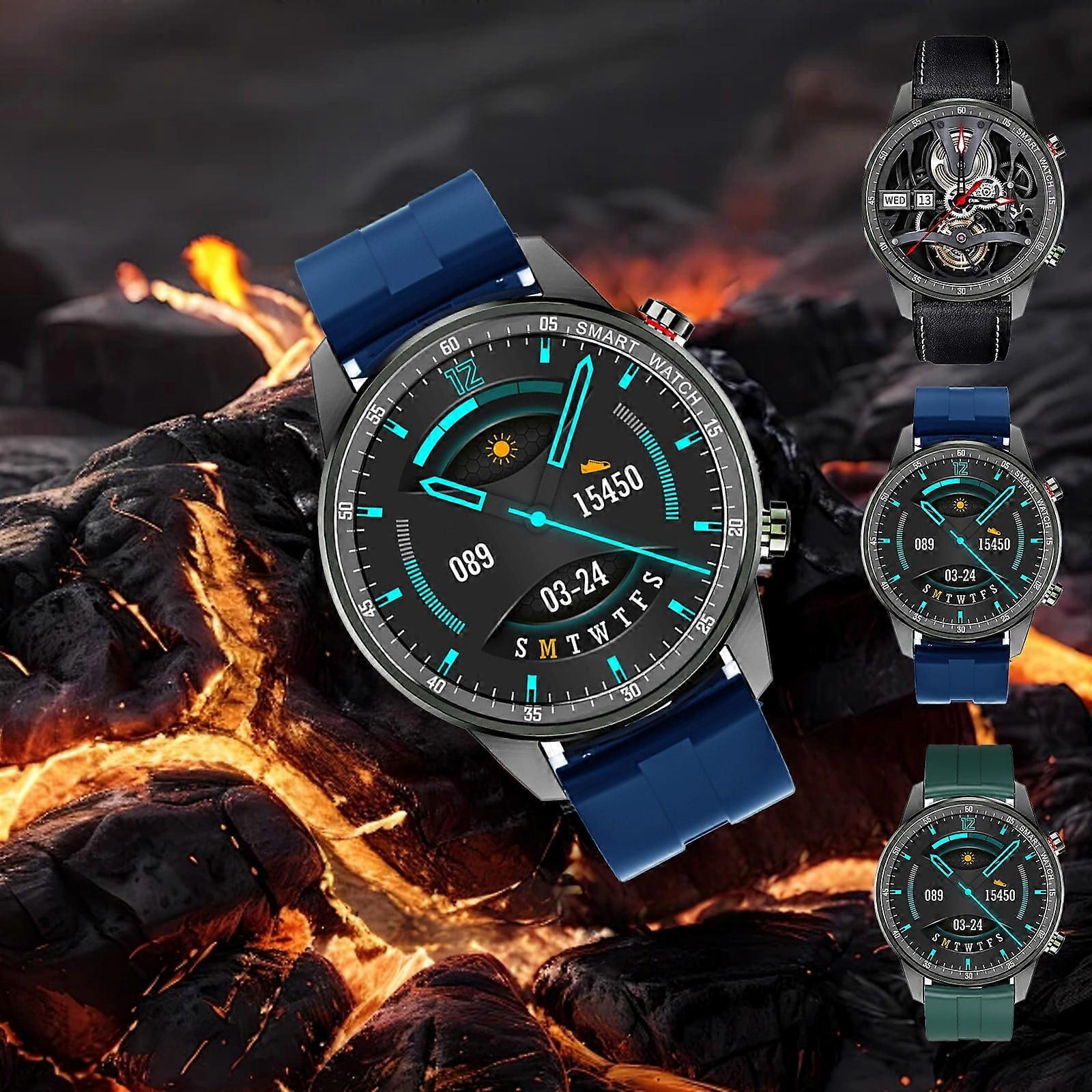 Jacenvly Smart Sports Watch 1.28" HD Display, Bluetooth Calling, Long Battery Life, Custom Dials, Compatible with iOS/Android, Green