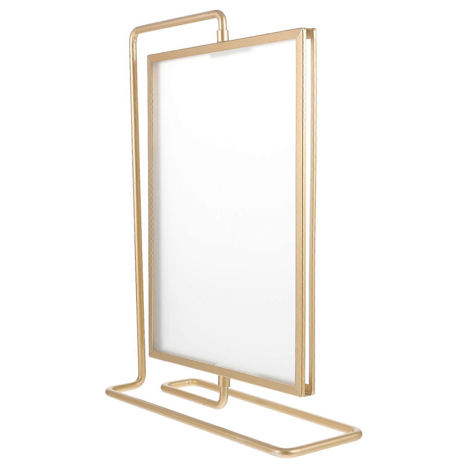 Golden Picture Frame for Home Decoration Rotating 2 Sided Frame