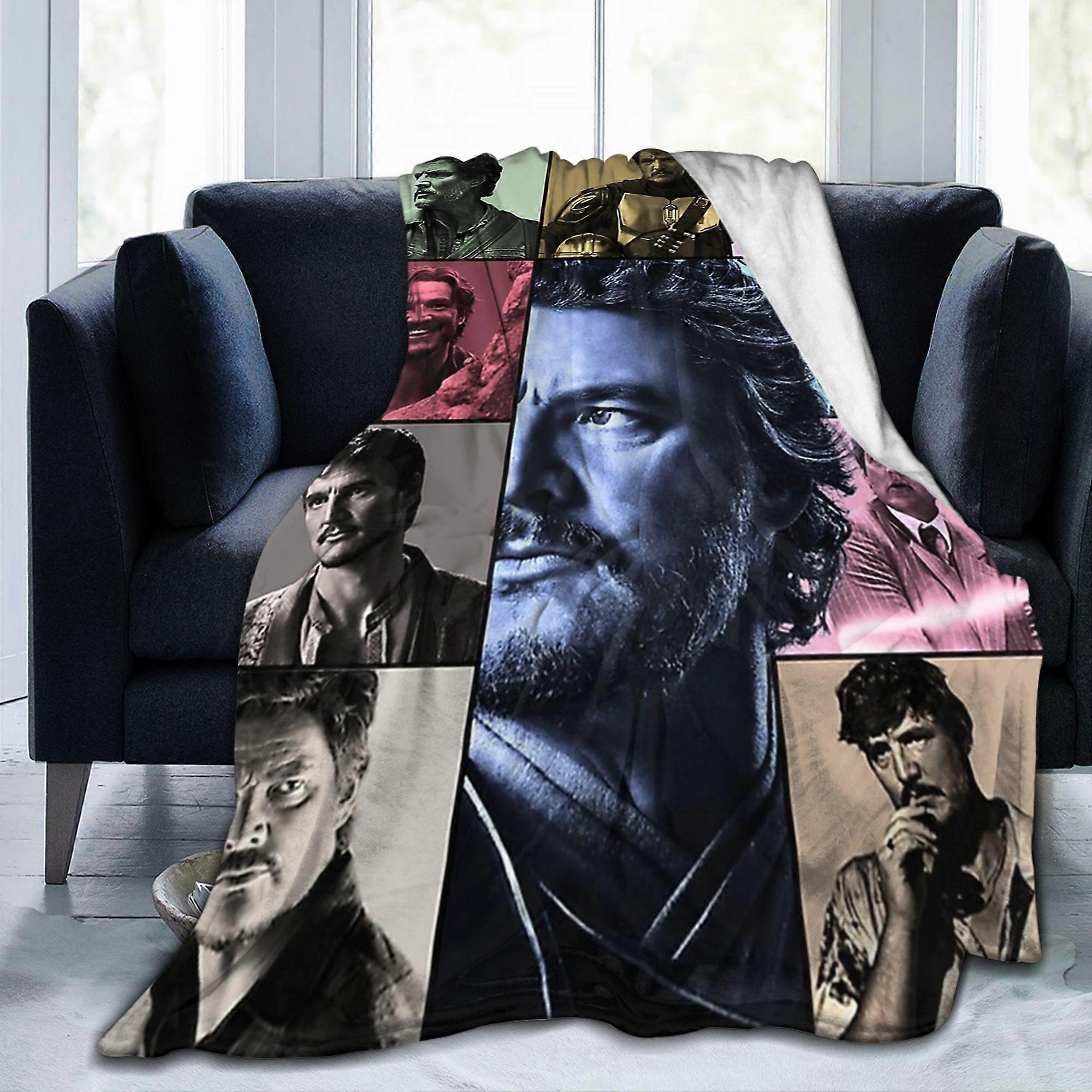 Pedro Pascal Eras Blanket Fleece Printed  Multi-function Ultra-Soft Throw Blankets for Sofa Office Bedspreads