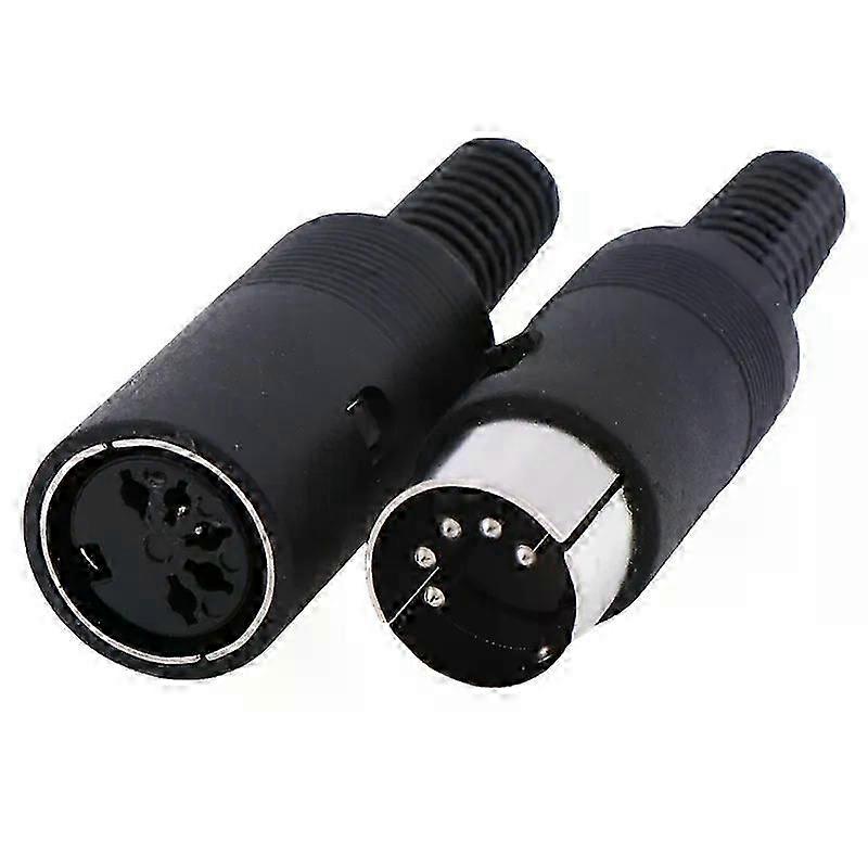 1Pc DIN Plug Socket Connector 3/4/5/6/7/8 PIN Chassis Cable Mount Chassis Cable Mount With Plastic Handle Male/Female