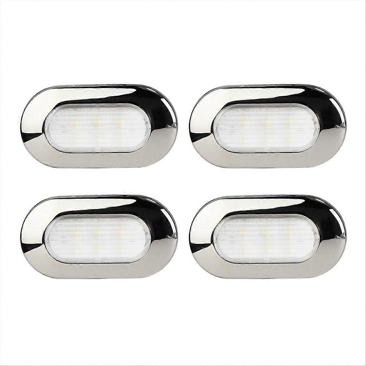 Lot de 4 éclairages de courtoisie à LED pour marches, éclairage d'appoint et éclairage utilitaire monté