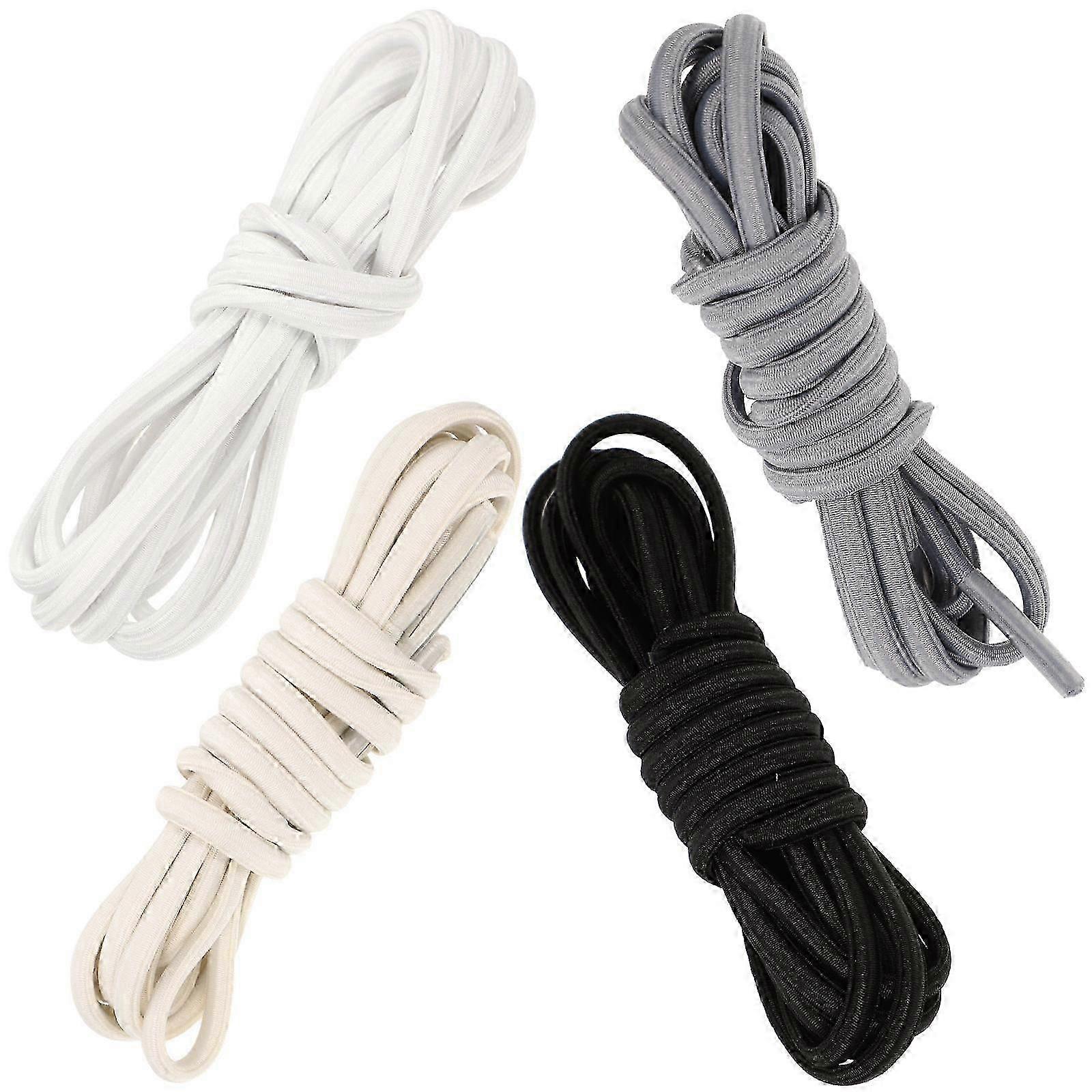 Elastic Shoe Strings For Running Shoes Adults Various Activities Simple But Delicate 4 Pairs