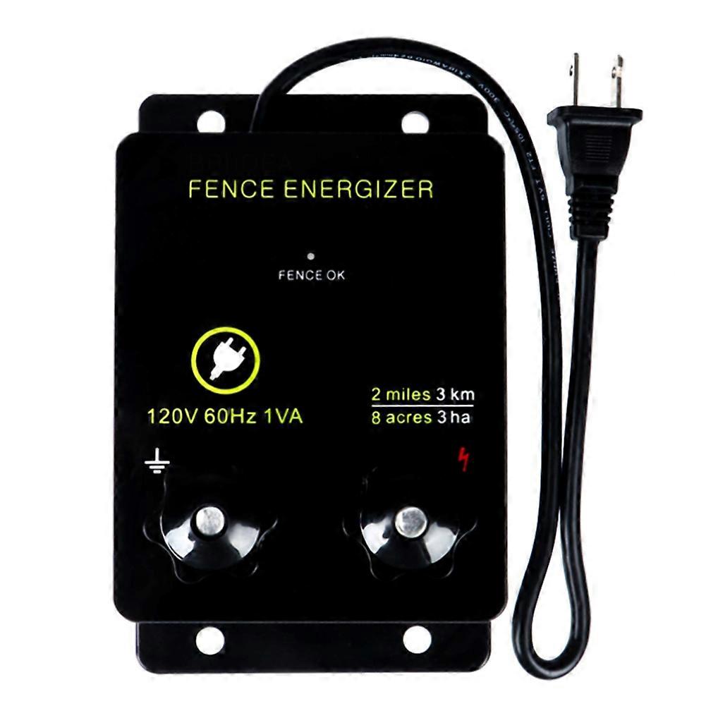 For Briidea Electric Fence Energizer Preventing Wild Animals Intruding Output Voltage 5000 V 0.1Joule US Plug