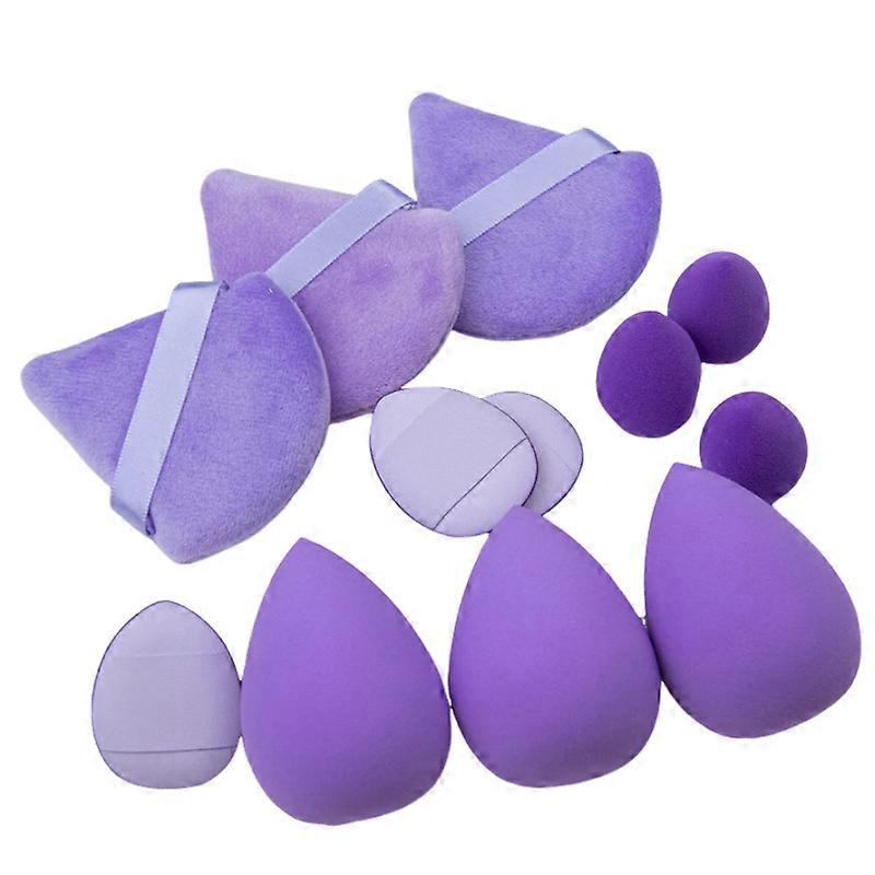 12pcs Makeup Sponge Set Giant Soft Makeup Egg Suitable for Foundation Corner Combination Set for Beginner Makeup Dry and Wet Use