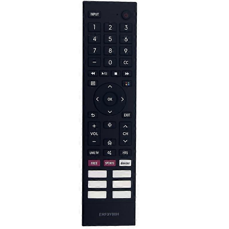 Android TV Remote Control ERF3Y80H for Hisense Smart TV 4K UHD Replacement Wide Compatibility