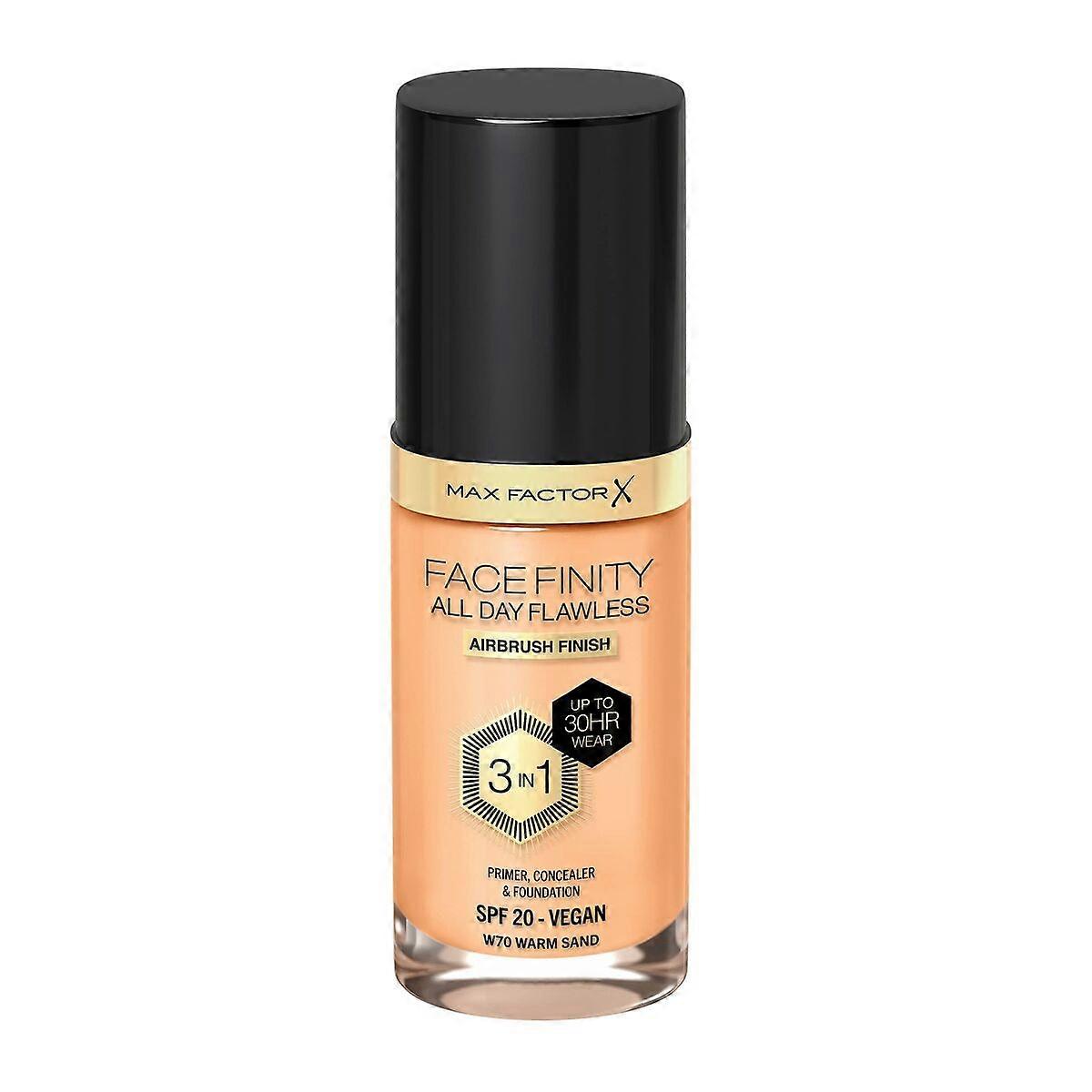 Crème Make-up Base Max Factor Facefinity Nº 70-warm sand Nº 70 Warm Sand Spf 20 30 ml 3-in-1