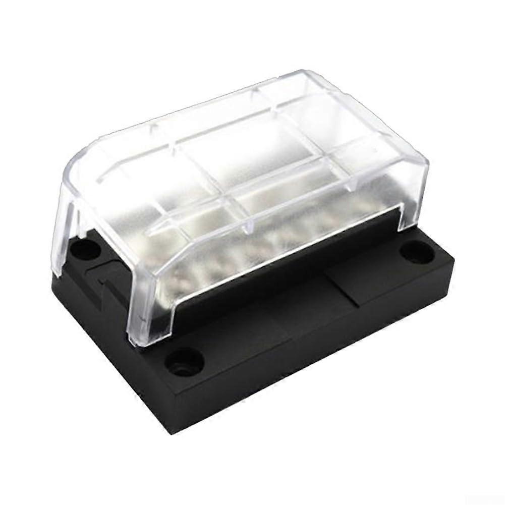 Car Power Distribution Box 100A Waterproof Dustproof Bus Bar for RVs Enhanced Connection Stability