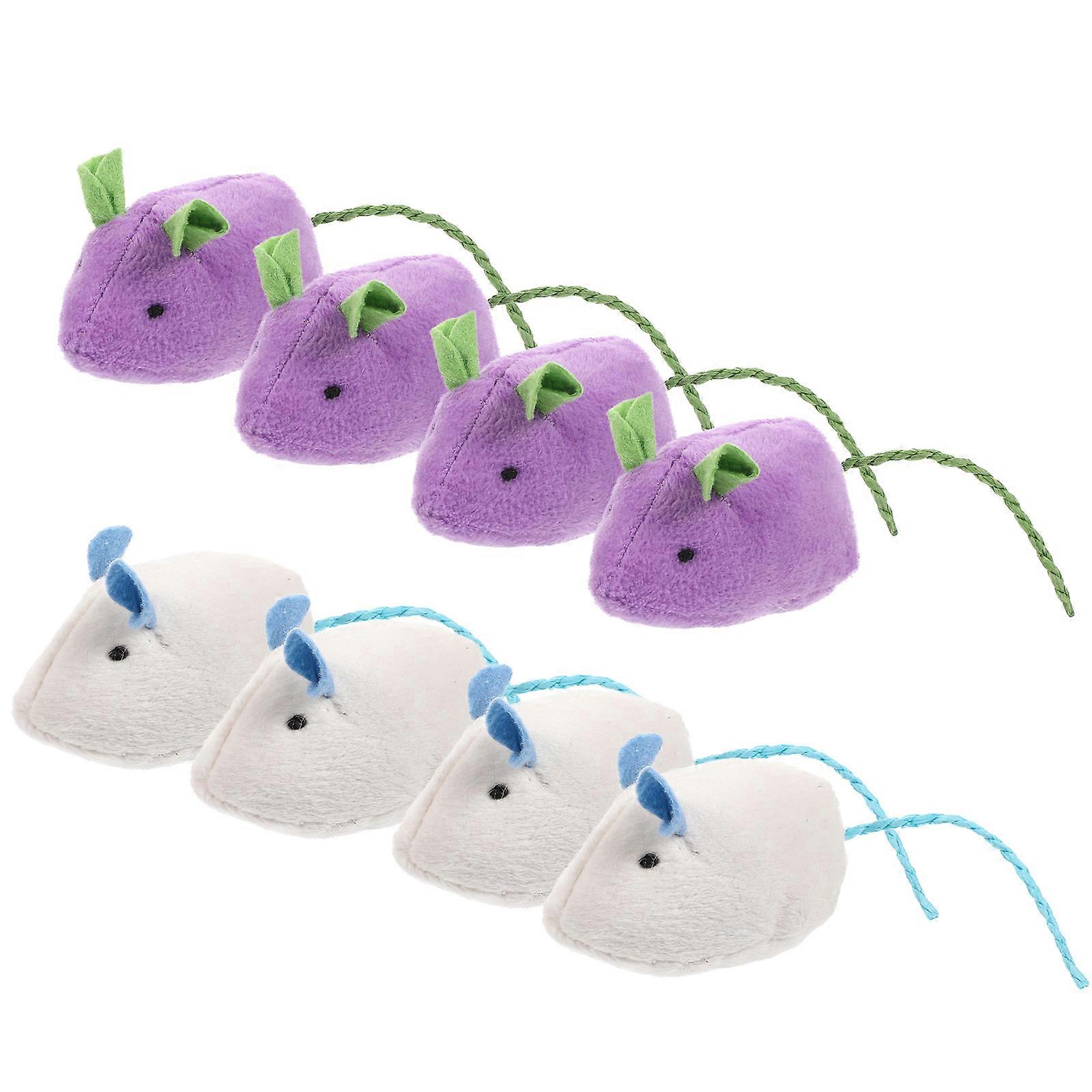 Cat Toy Plush Mouse for Active Play and Interaction 8Pcs Pack