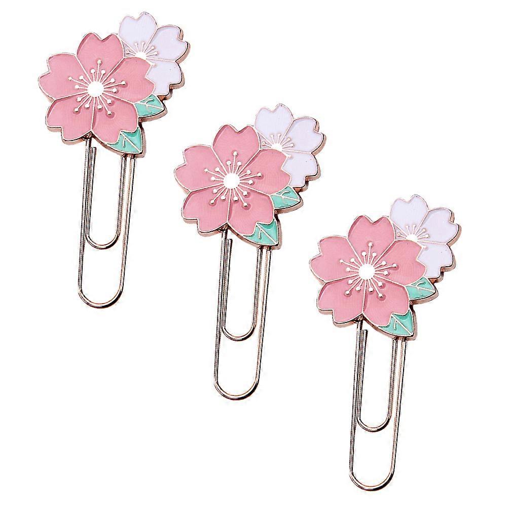 Creative Paper Clips Metal Bookmark Clip for Desktop Use 3Pcs