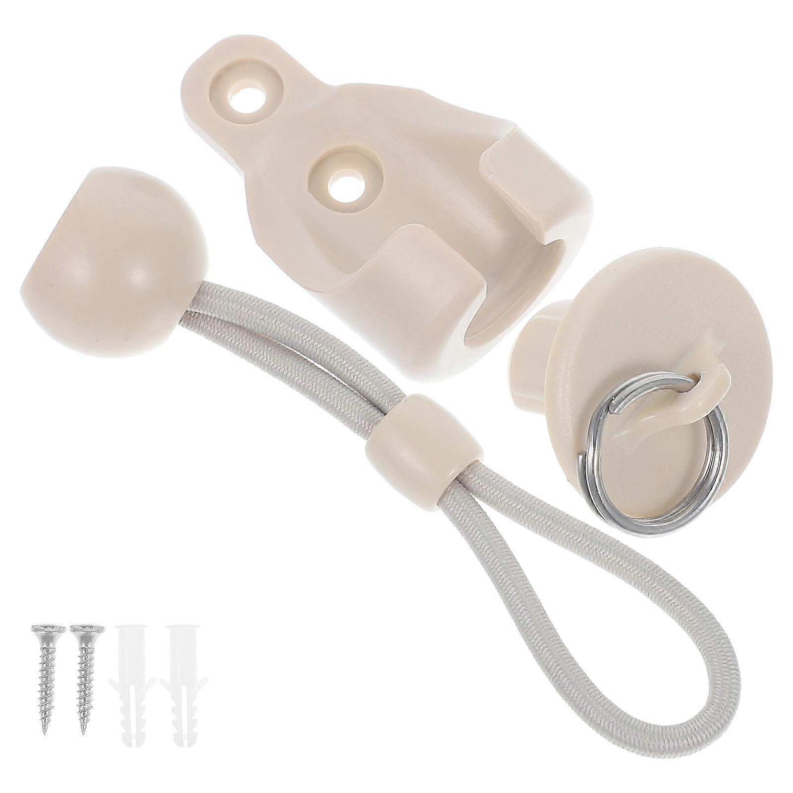 Bungee Tie for Blind Roller Blind Bracket for Curtain Fixing 5Sets Beige