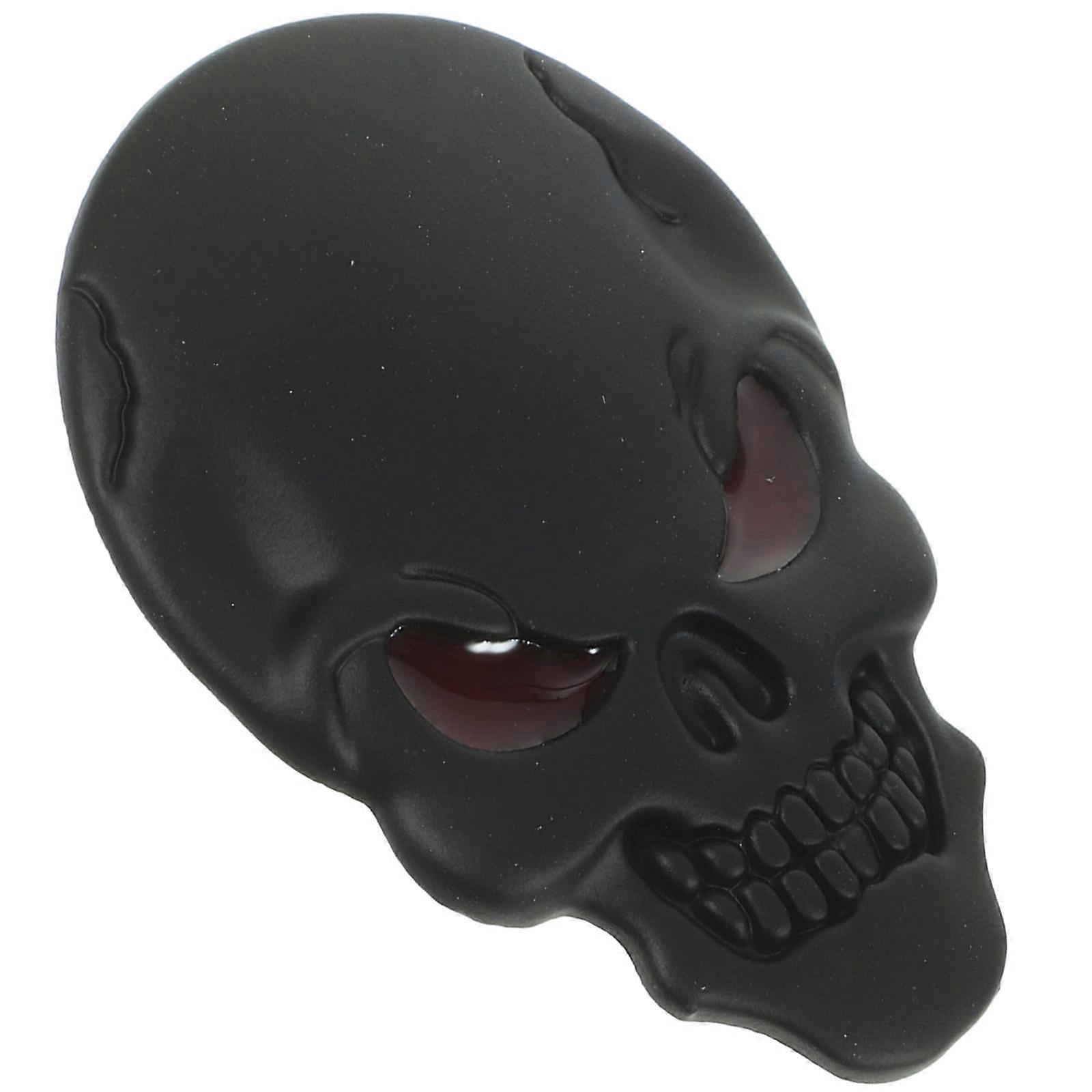 Automotive Metal Skull Car Body Paste for Decorative Paste Modification(black)