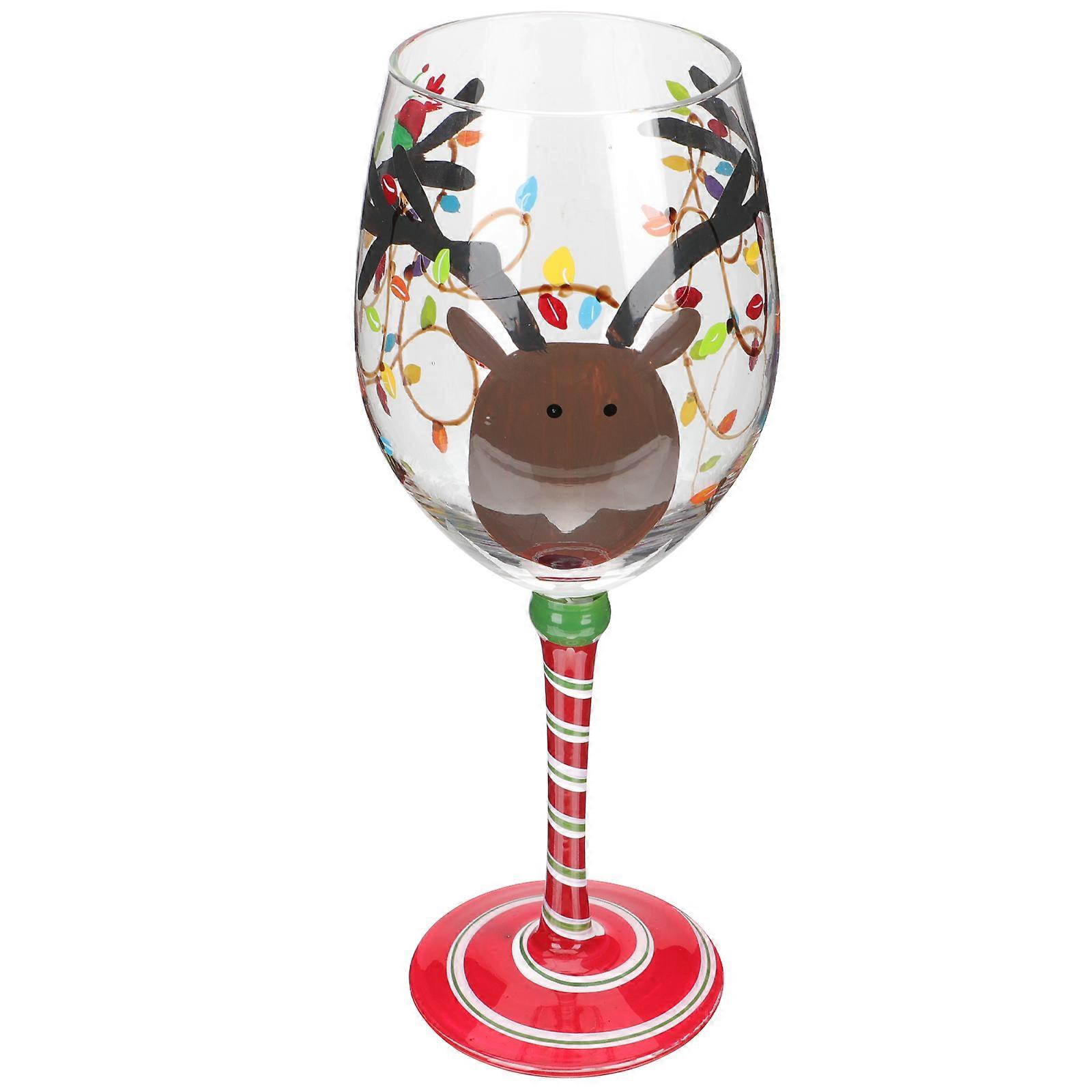 Christmas Themed Wine Cup for Drinking Use Decorative Goblet