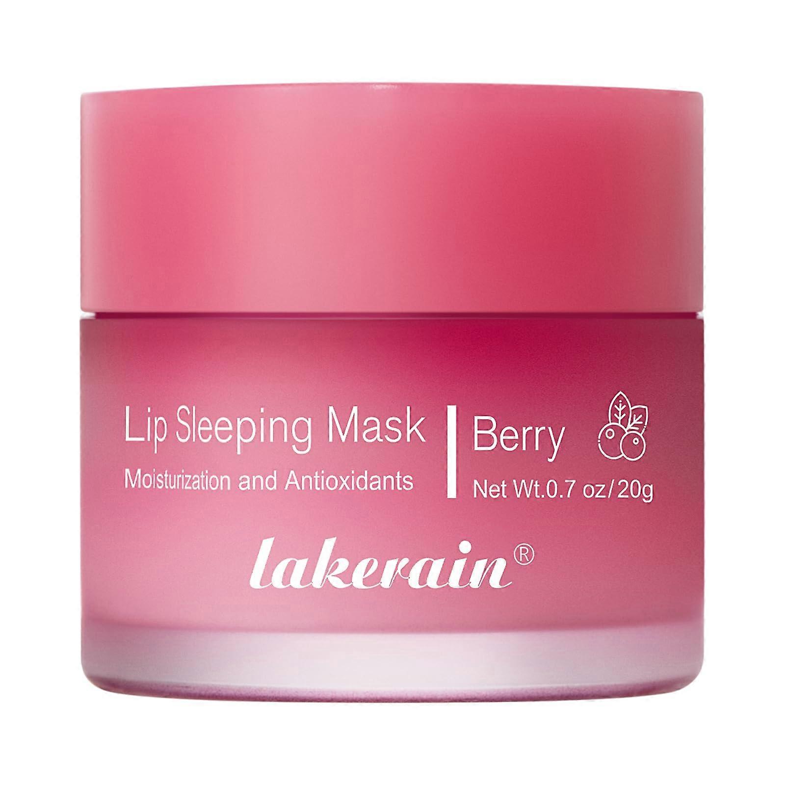 Lip Sleeping Mask with Berry Tint  Deep Hydration Overnight  for Dry Chapped Lips