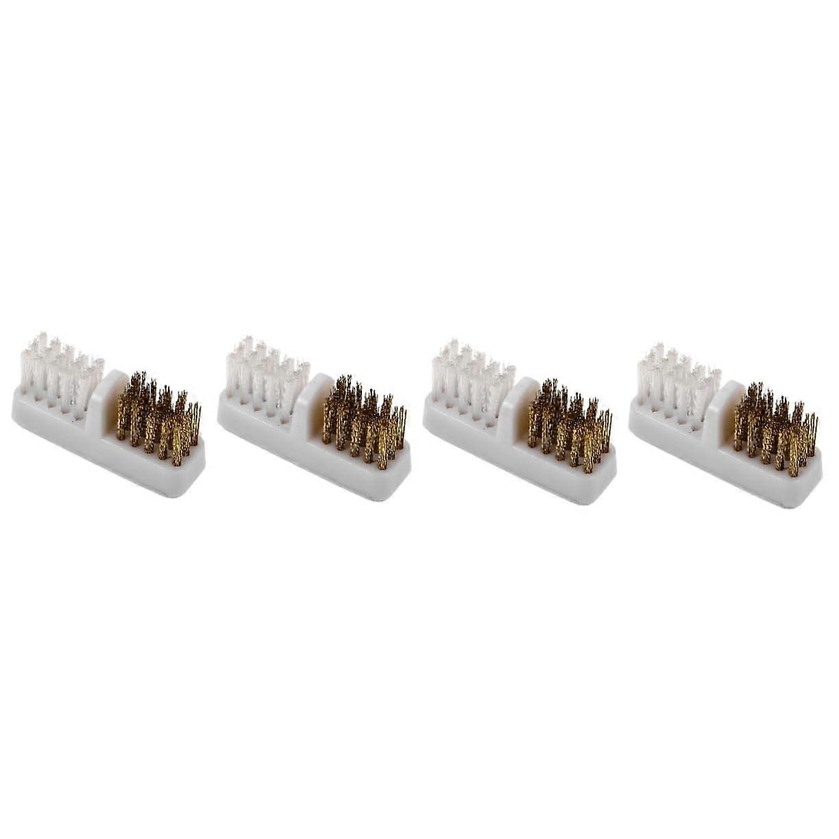 4pcs Nail Drill Bit Cleaning Brush Copper Wire for Effective Dust Removal and Rust Resistance