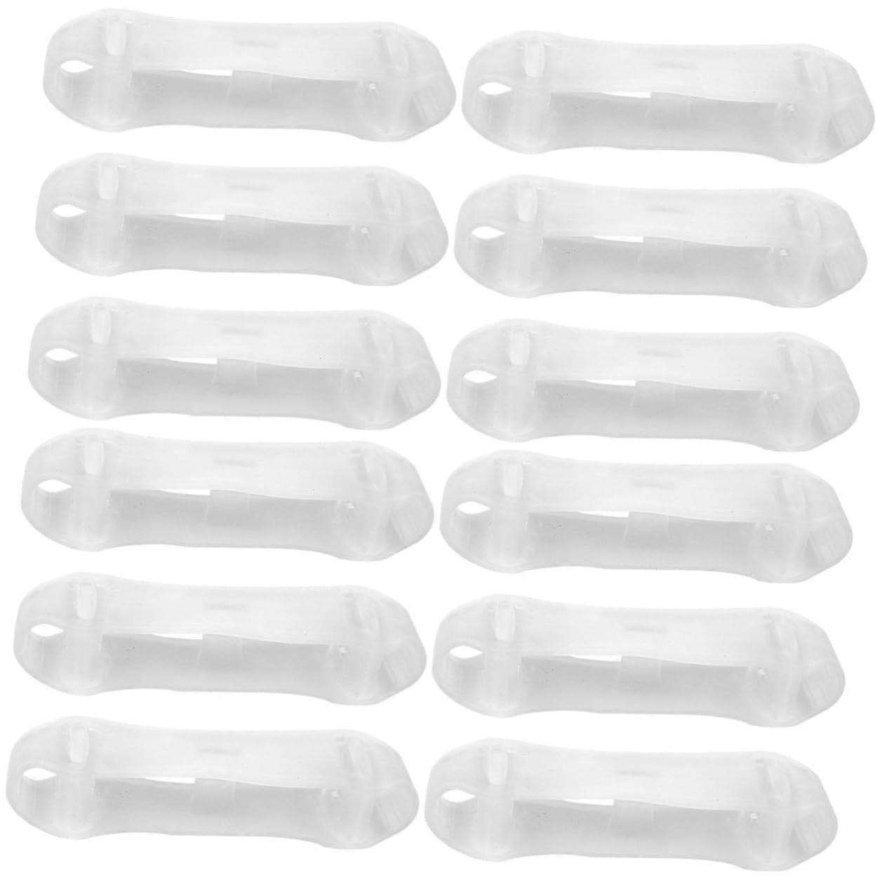 12pcs Toe Separator for Bunion Relief, Comfortable Ergonomic Fit, Transparent, OneSize