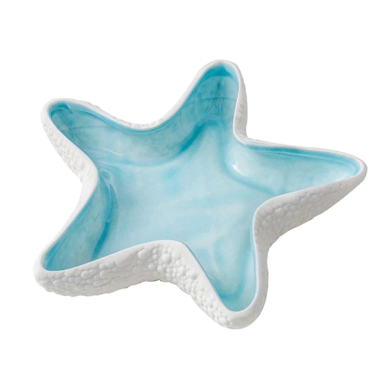 Ceramic Storage Shell Shape Multi-color Starfish Decorative Shell Ceramic Storage for Key