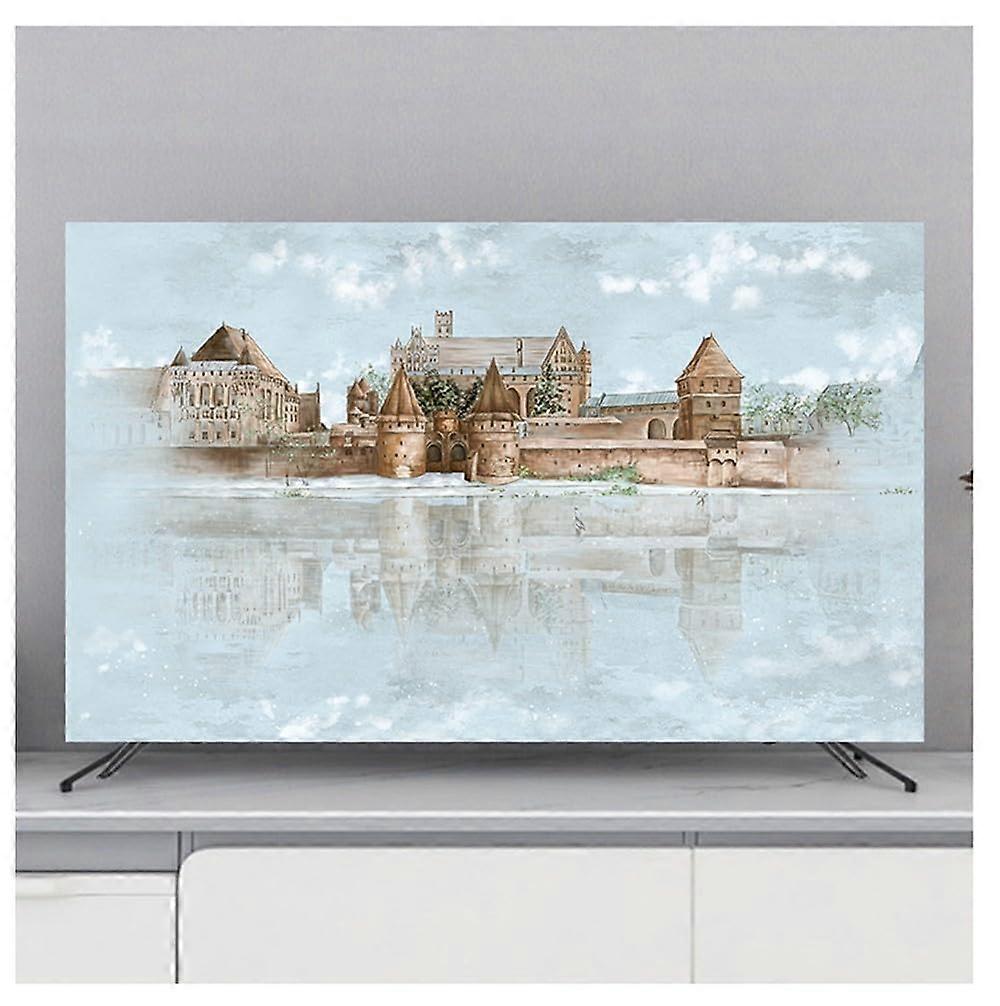 TV Dust Cover 3280 Inch Printed Polyester Flat Screen Protector Dustproof Sun Protection