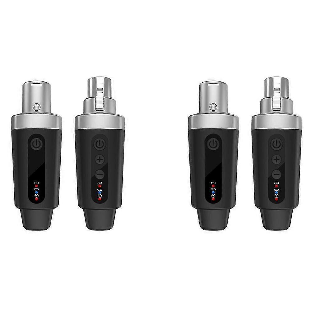 2X New XLR Adapter System Wireless Microphone Transmitter Receiver for Dynamic Microphone Guitar Aud