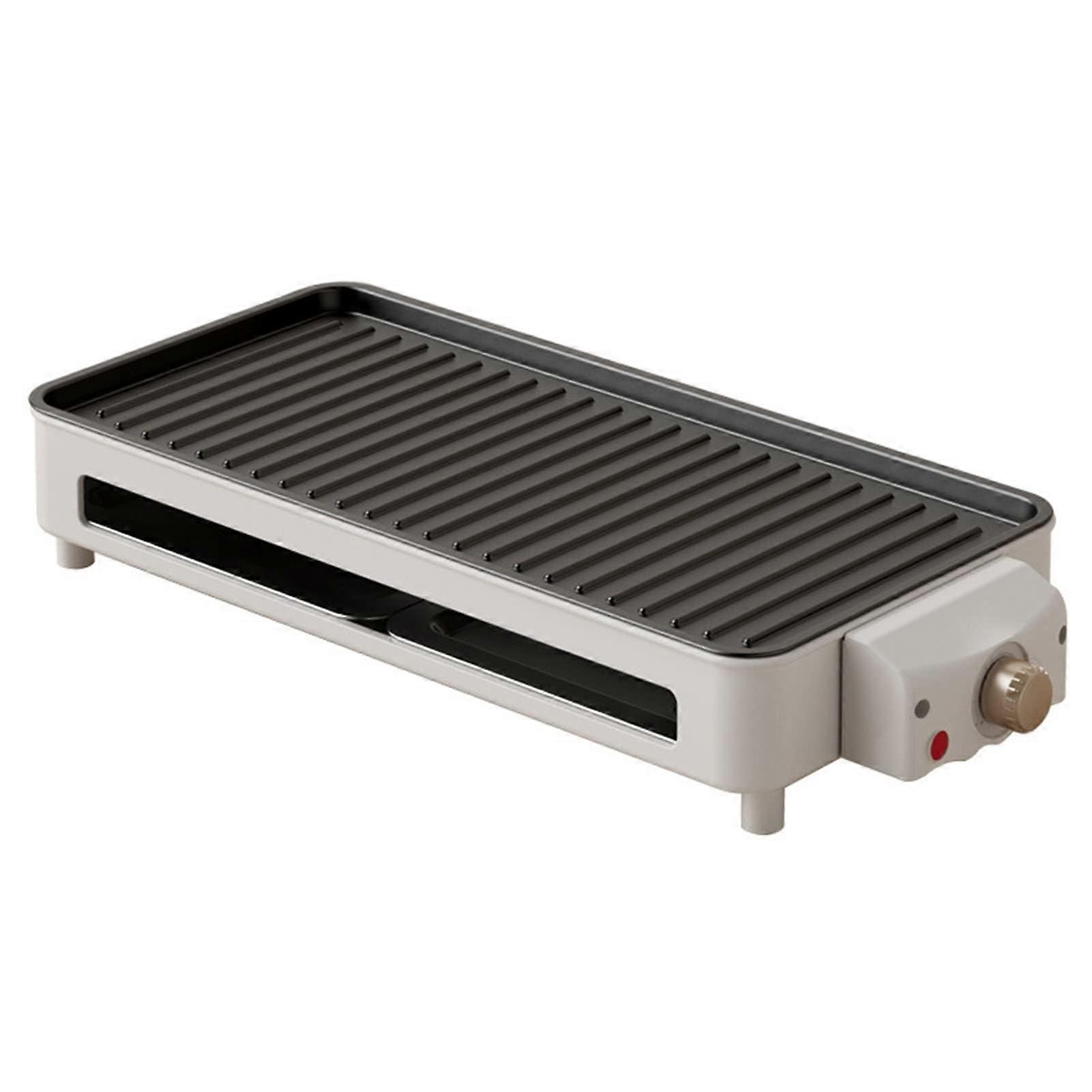 Smokeless Electric Grill with Adjustable Temperature Control, NonStick Plates, Indoor BBQ