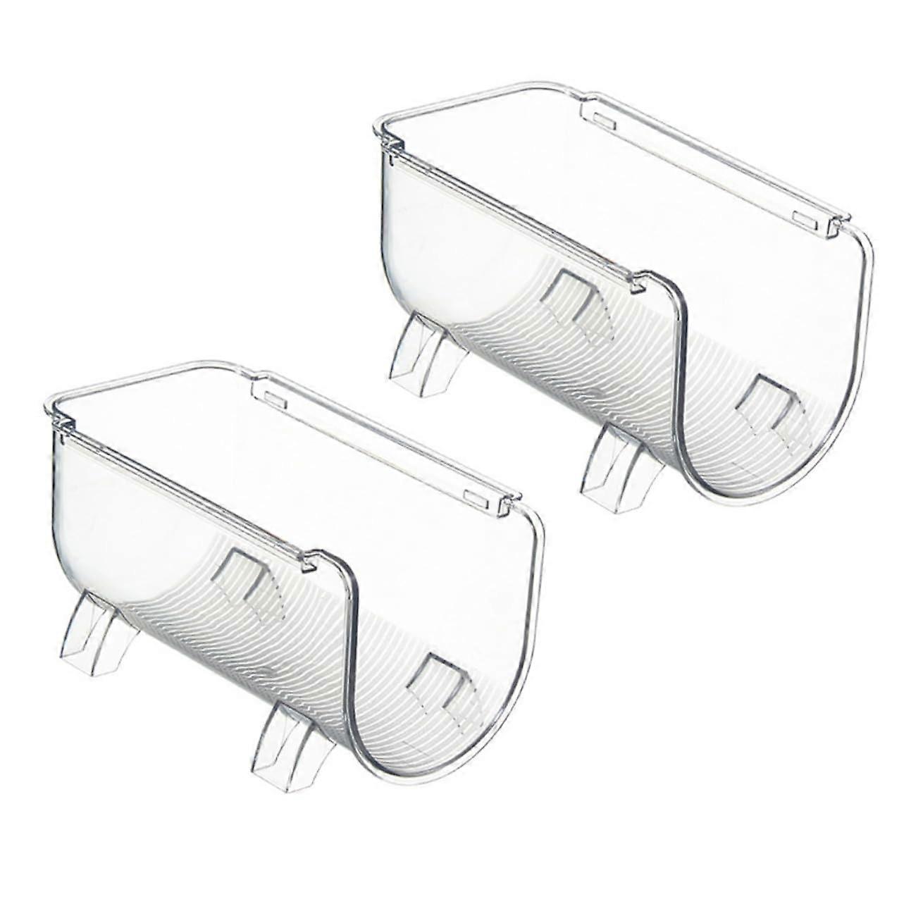 2Pcs Stackable Water Bottle Organizer with NonSlip Base for Fridge and Pantry Storage