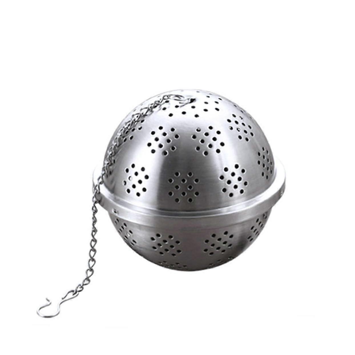 Extra Large Stainless Steel Tea Infuser Ball with Long Chain Clip for Loose Leaf Brewing
