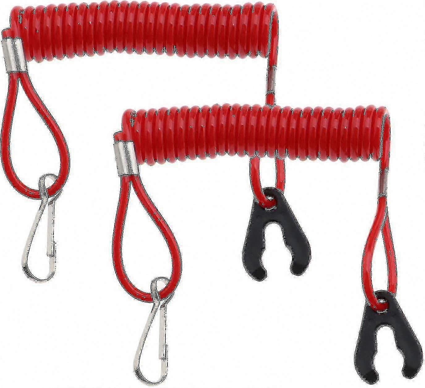 Engine Lanyard Kill Switch Cord for Outboard Motors Safety Stop Key Fit Multiple Models