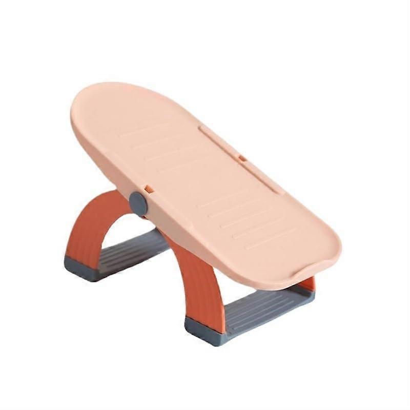 Space Saving Shoe Storage Organizer Adjustable Double Layer Shoe Rack for Home Entryway Pink