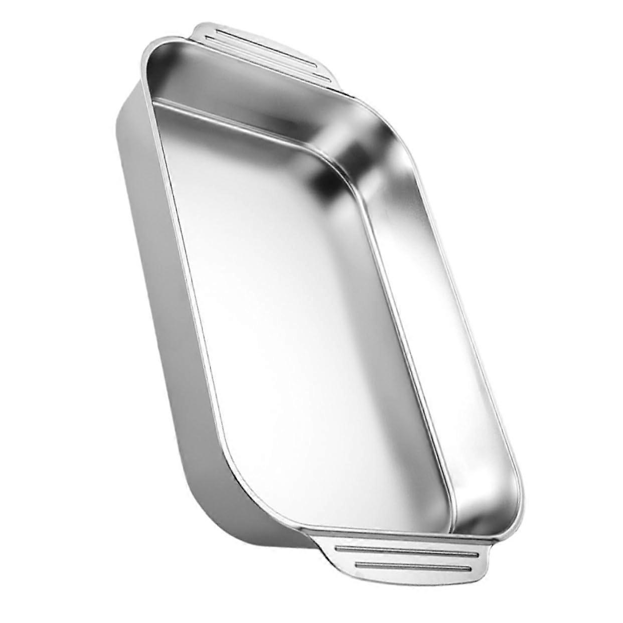 Stainless Steel Roasting Pan with Nonstick Surface, Heavy Duty Rectangular Bakeware for Turkey and Vegetables